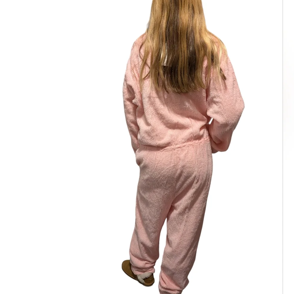 Vintage Chenille Terry‎ Pastel Pink  Women's Jumpsuit NWT Loungewear Rare